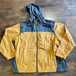 Columbia Yellow and Gray Windbreaker Jacket